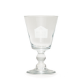Val-de-Travers absinthe glass engraved with Maison de l'Absinthe logo