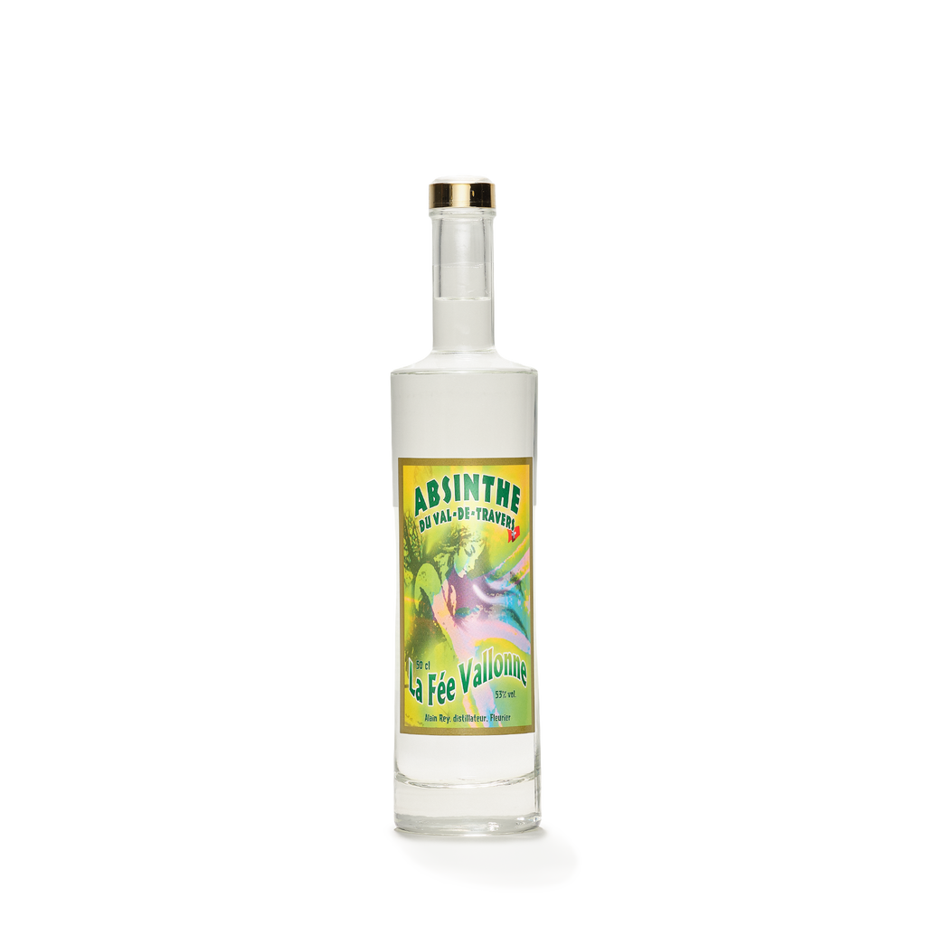 Distillerie Alain Rey Fée Vallonne absinthe blanche 50cl 53% front view