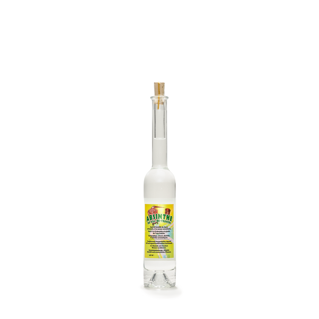 Distillerie Alain Rey Fée Vallonne absinthe blanche 10cl 53% back view