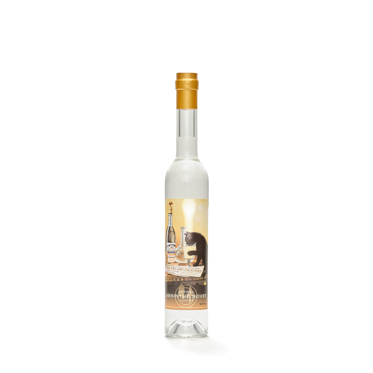 Distillerie Bovet-La Valote Le Chat absinthe blanche 50cl 54% front view