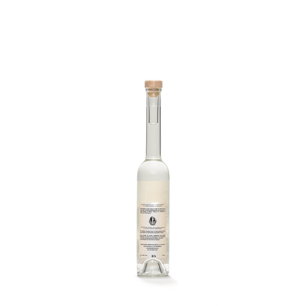 Distillerie Bovet-La Valote Le Chat absinthe blanche 10cl 54% back view