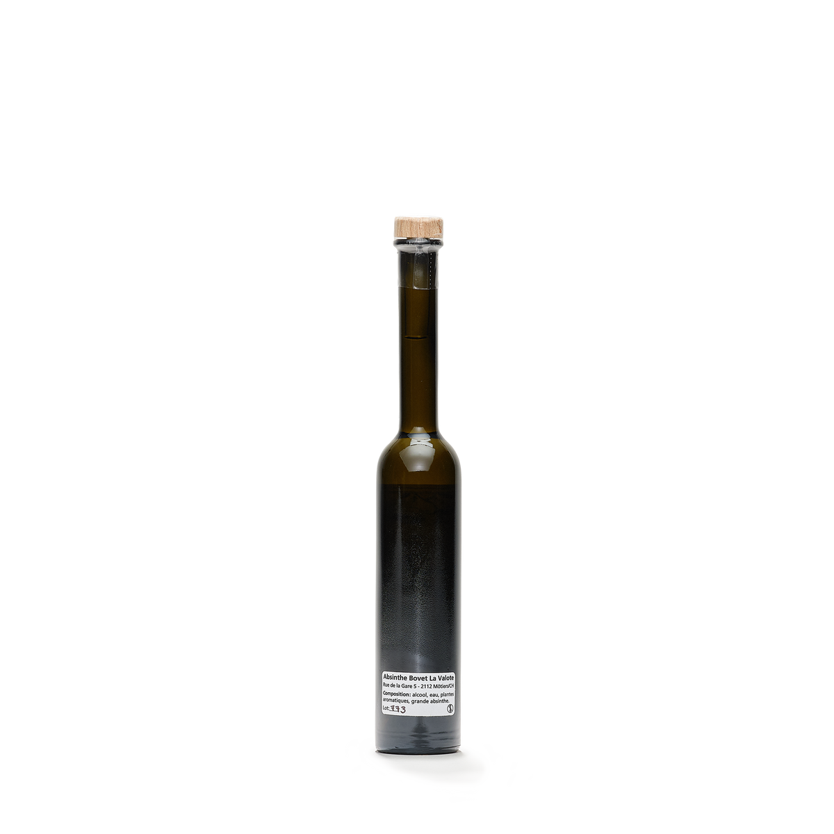 Distillerie Bovet-La Valote La 77 absinthe verte 10cl 77% back view