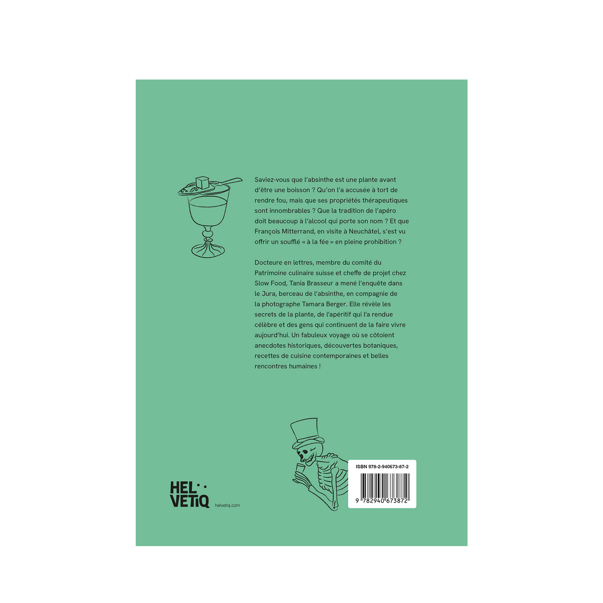 Book Absinthe Voyage au pays de la fée verte back view