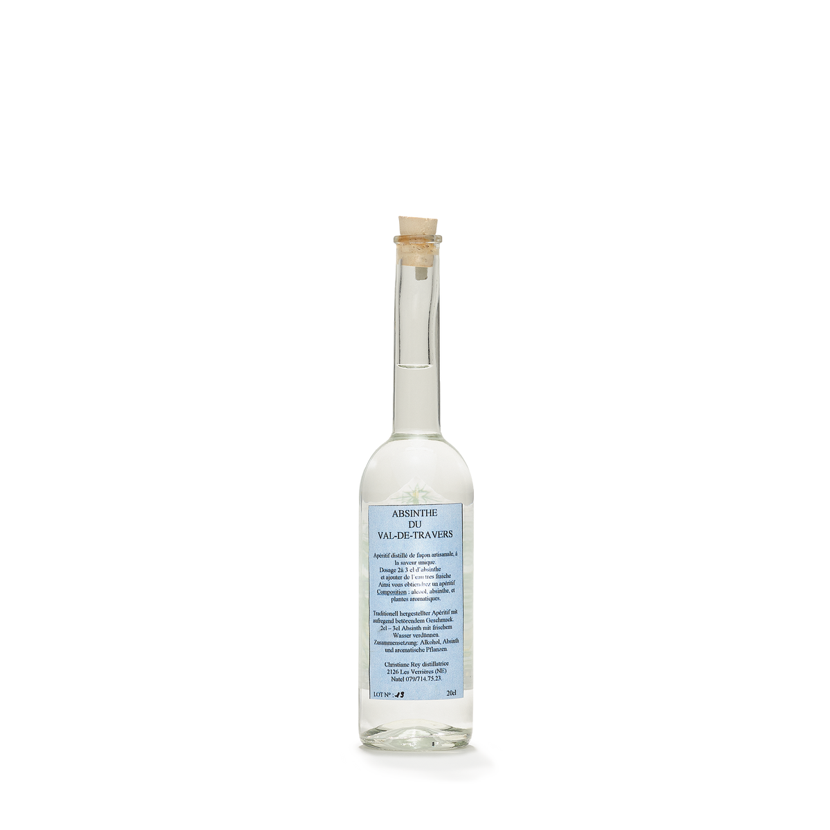 Distillerie Artisans de l'Absinthe Christiane Rey 53% 20cl back view