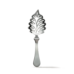 Leaf shaped absinthe spoon in metal