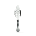 absinthe spoon with diamond pattern frontal view