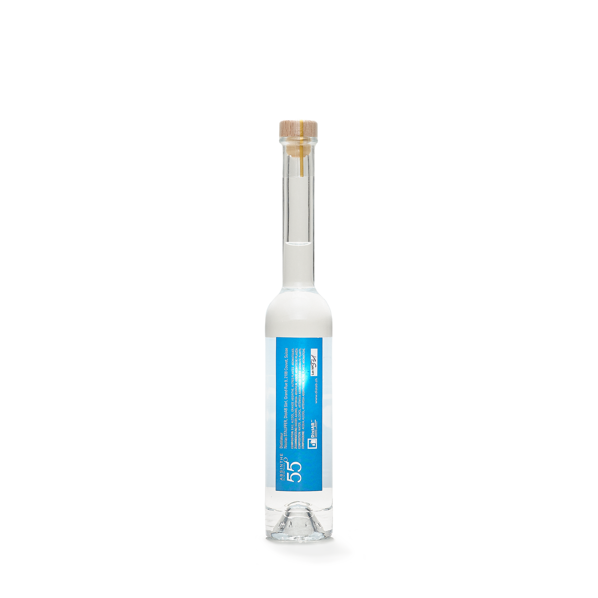 Distillerie DistAB La 55 absinthe blanche 10cl 55% back view