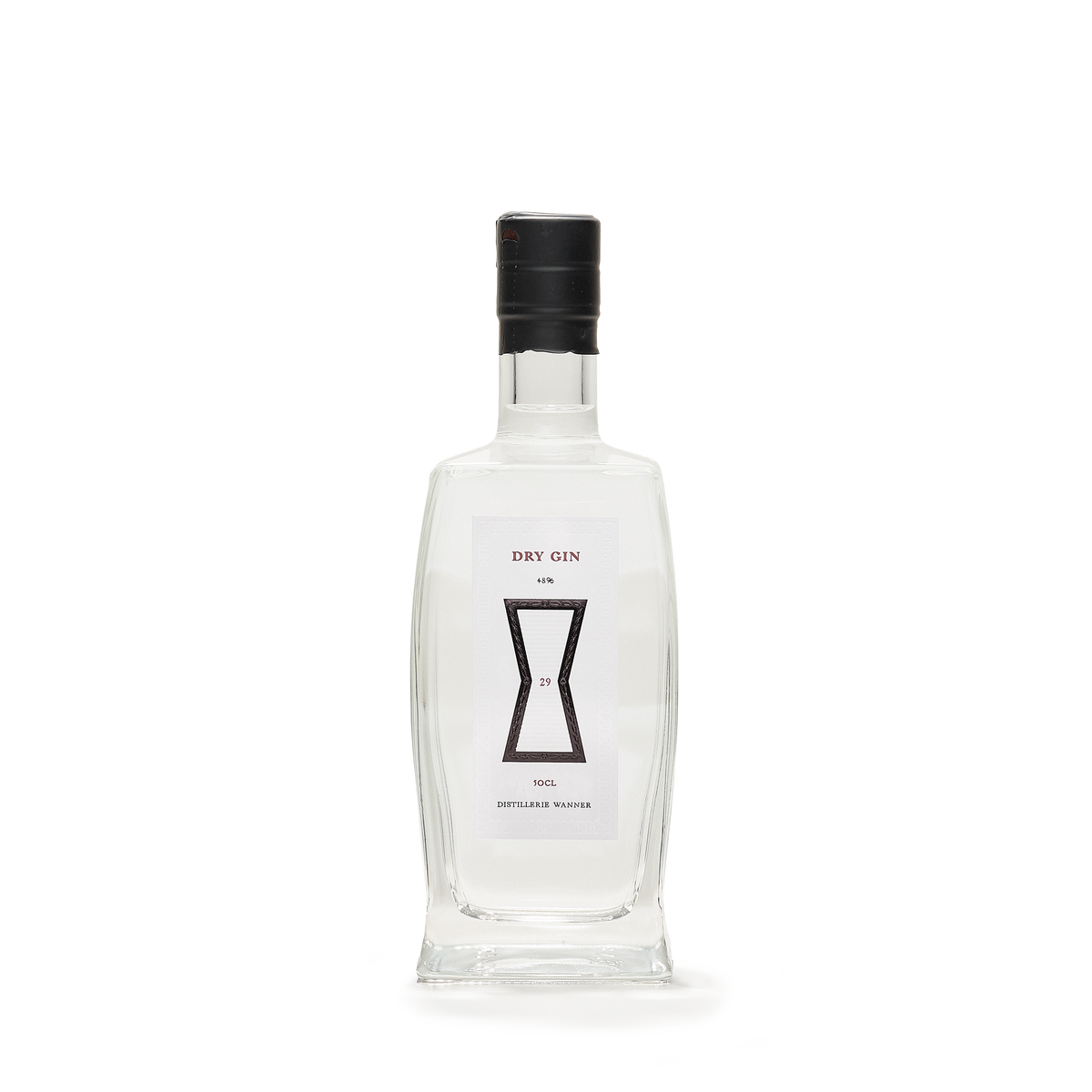 Distillerie Wanner 29-Dry Gin 48% 100cl front view