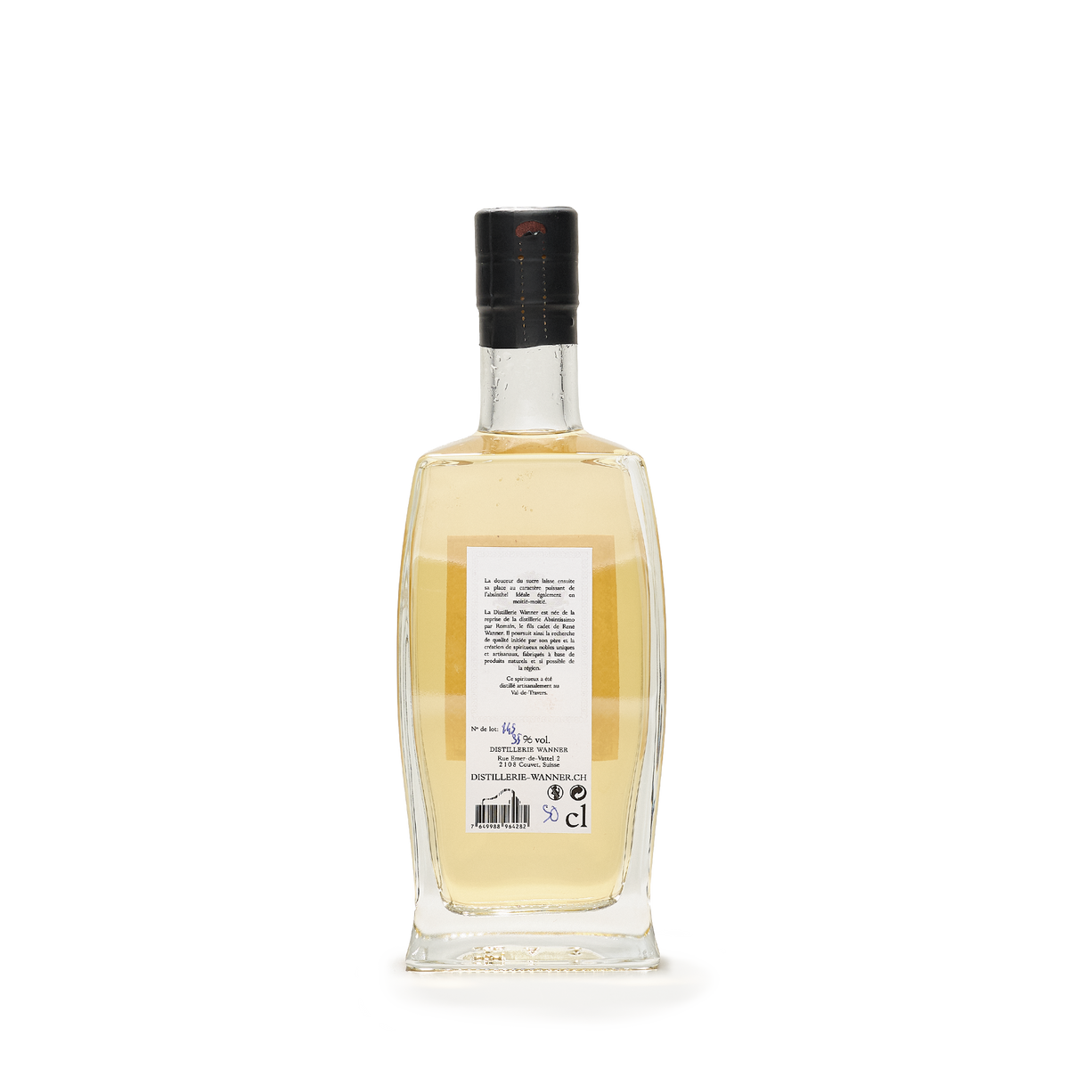 Distillerie Wanner Liqueur absinthe 36,5% 50cl back view