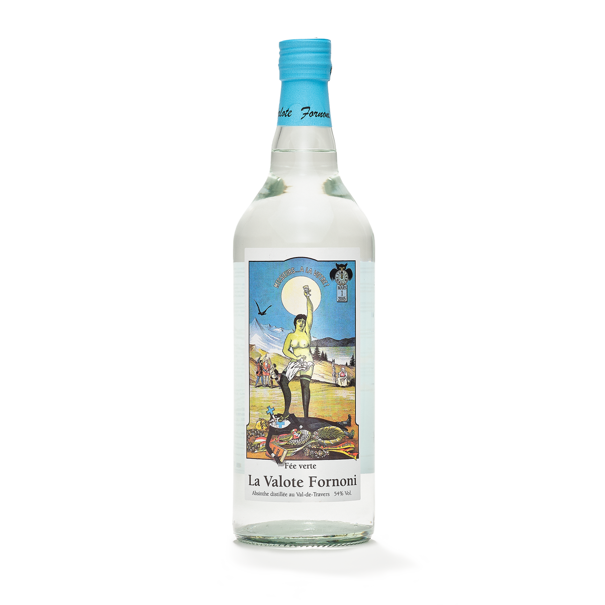 Distillerie La Valote-Fornoni absinthe blanche Fornoni 100cl front view
