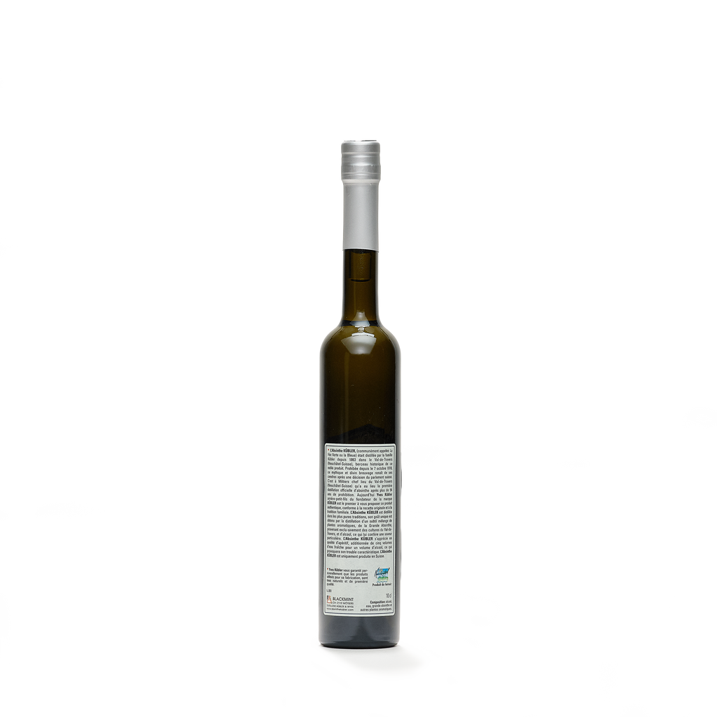 Absinthe Kübler absinthe blanche 10cl 53% back view