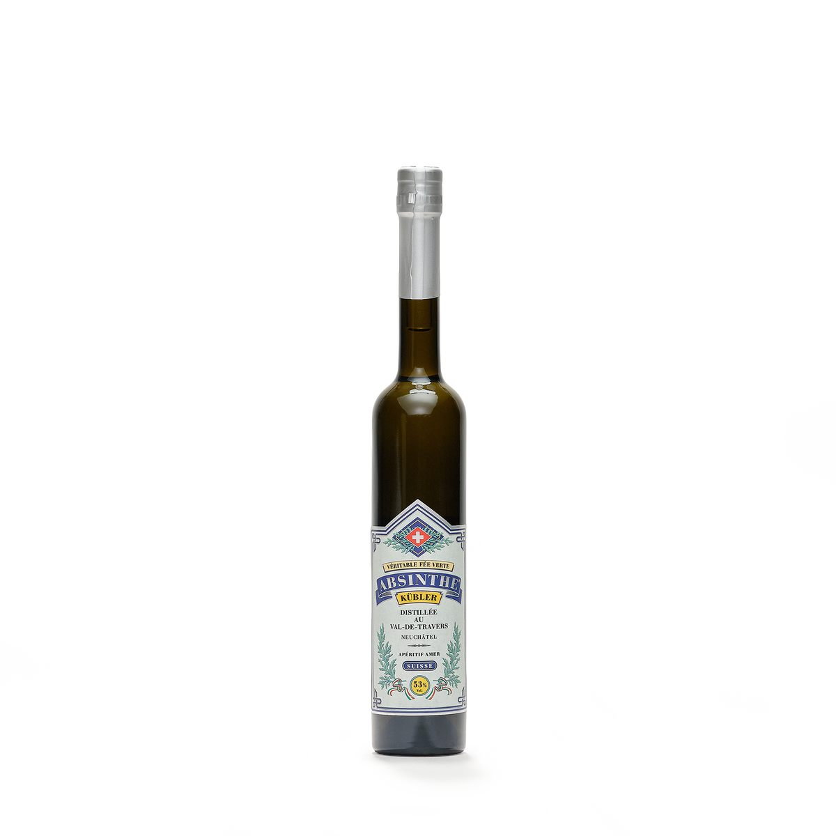 Absinthe Kübler absinthe blanche 10cl 53% front view