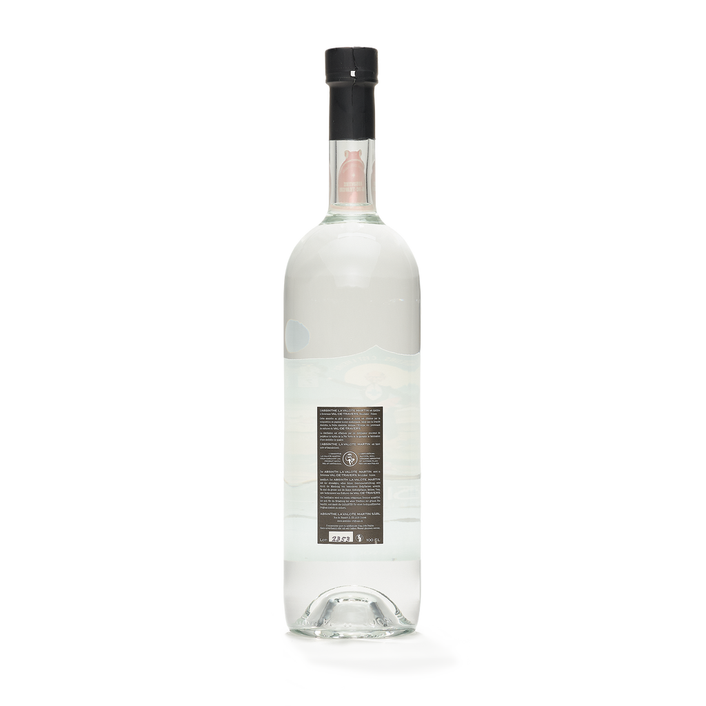 Distillerie La Valote-Martin Belle Epoque absinthe blanche 100cl 54% back view