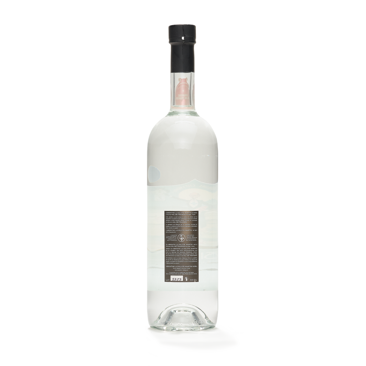 Distillerie La Valote-Martin Belle Epoque absinthe blanche 100cl 54% back view