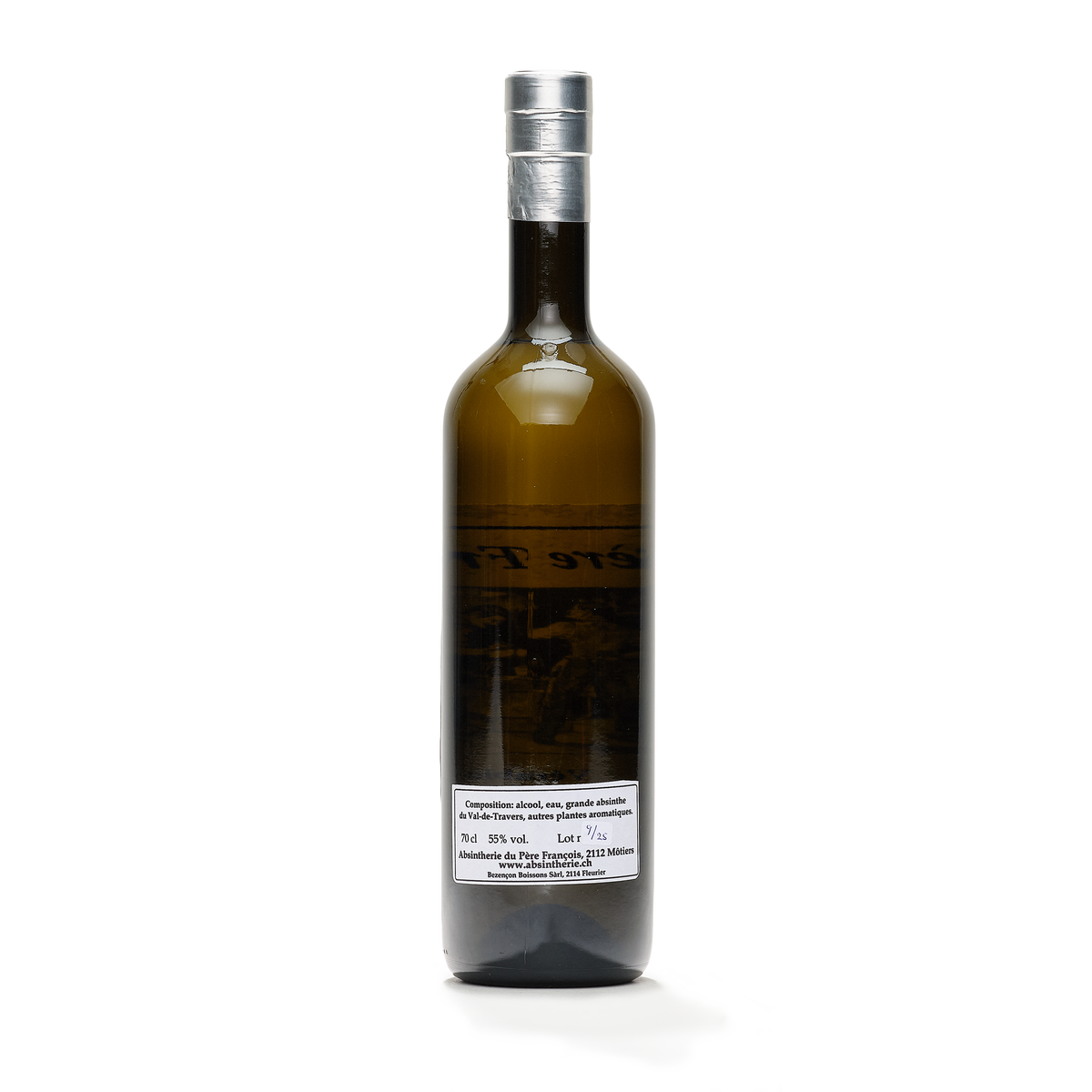 Absinthe Père François Le Père François absinthe blanche 70cl 55% back view