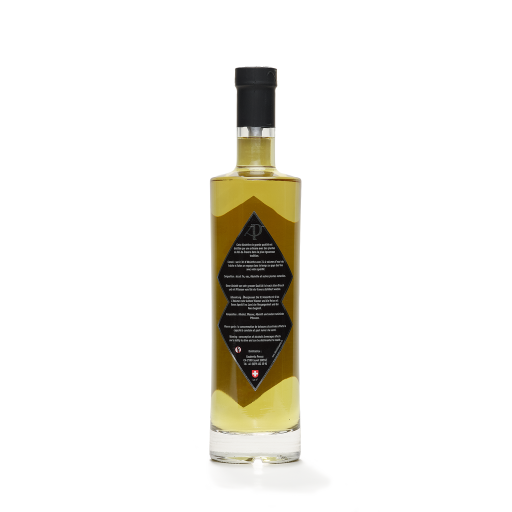 Distillerie Persoz Fée Verte absinthe verte 70cl 65% back view