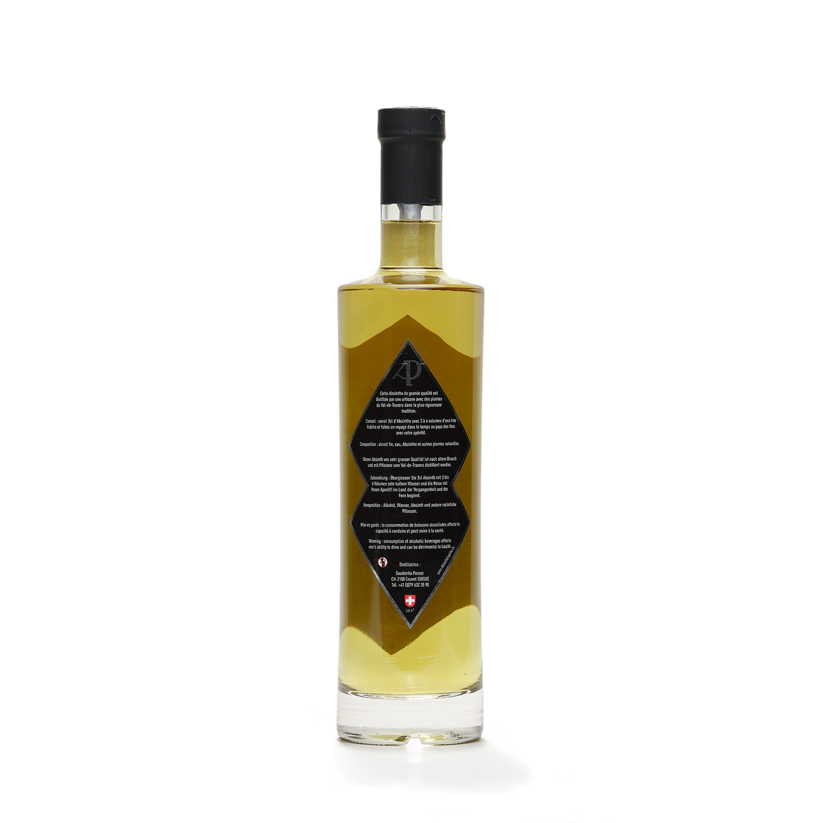 Distillerie Persoz Fée Verte absinthe verte 70cl 65% back view