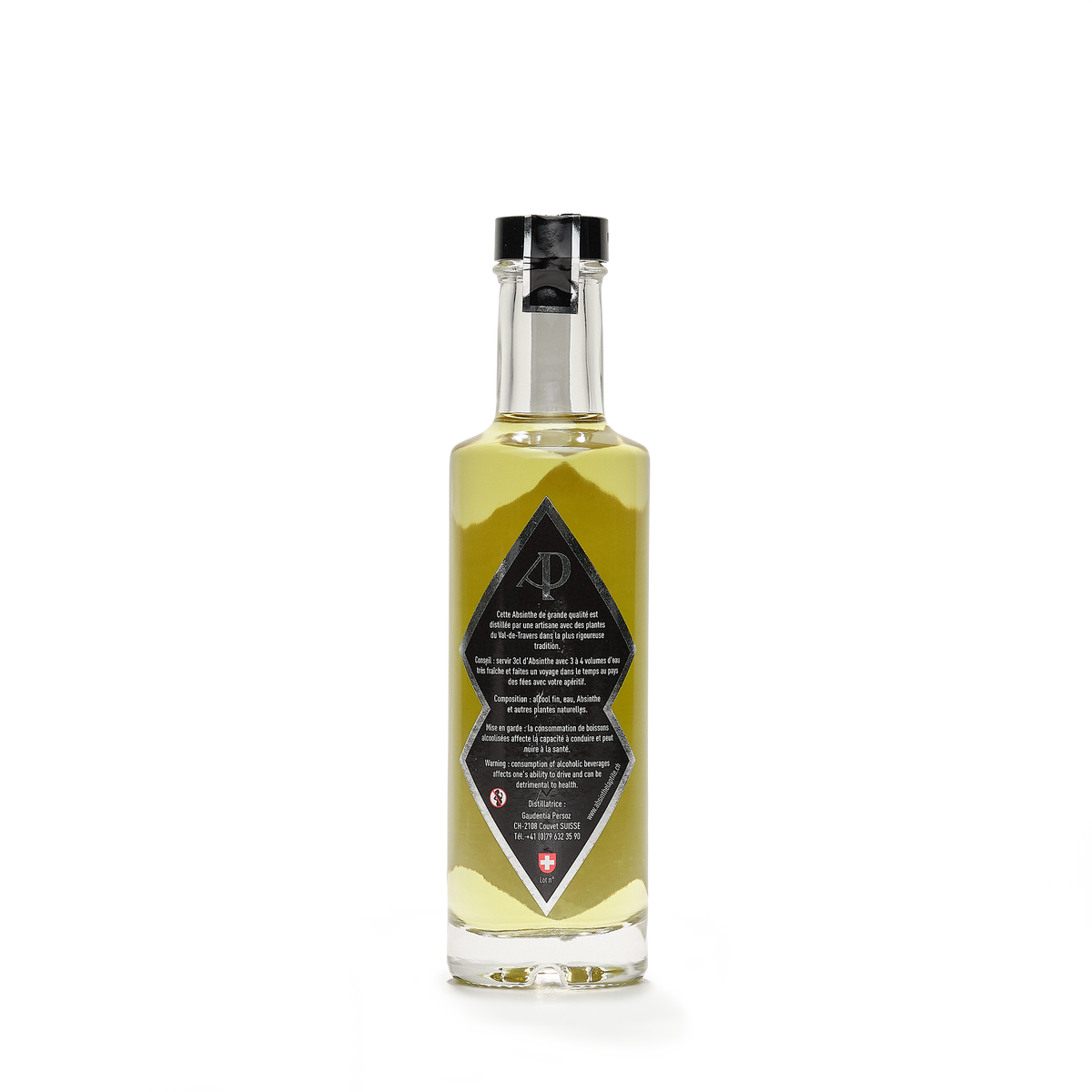 Distillerie Persoz absinthe verte La Fée Verte 20cl back view