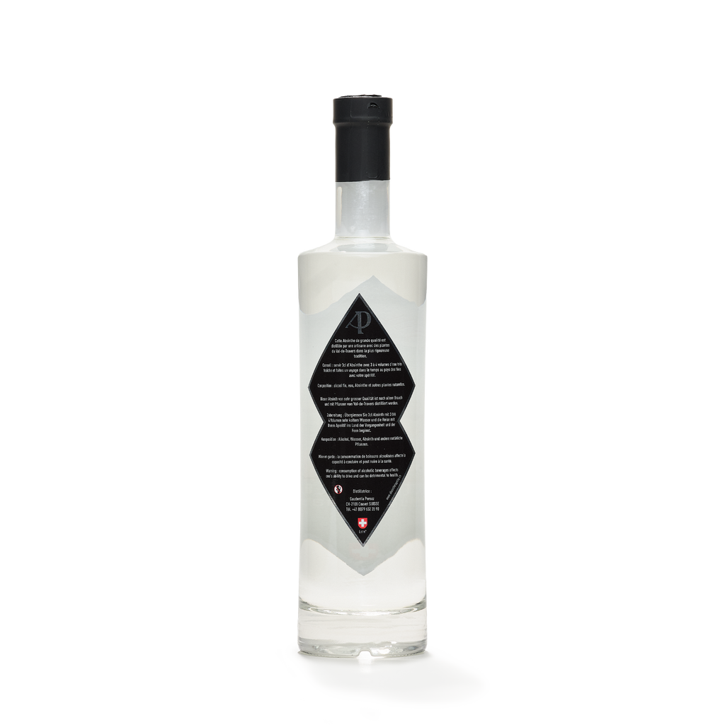 Distillerie Persoz La Traditionnelle absinthe blanche 70cl 53% back view