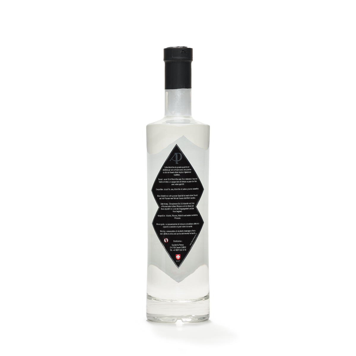Distillerie Persoz La Traditionnelle absinthe blanche 70cl 53% back view