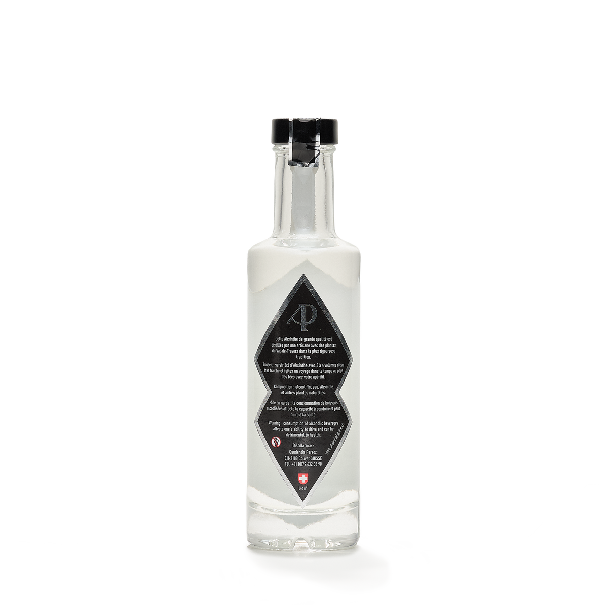 Distillerie Persoz La Traditionnelle absinthe blanche 20cl 53% back view