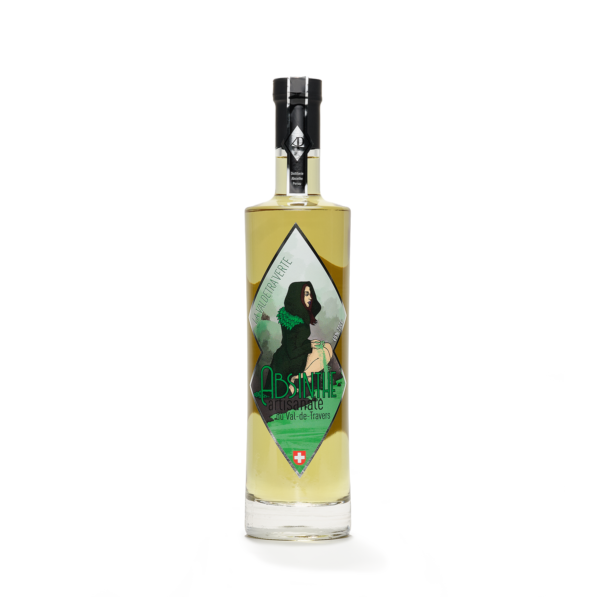 Distillerie Persoz Valdetra'verte absinthe verte 70cl 65% front view