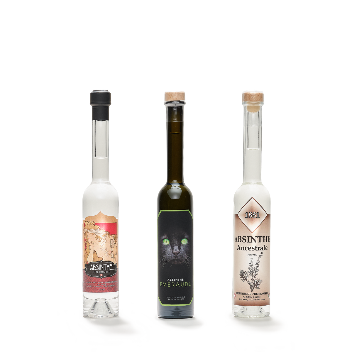 Stellen Sie Ihr Absinth-Verkostungserlebnis zusammen | Wählen Sie 3, 4 oder 5 × 10 cl