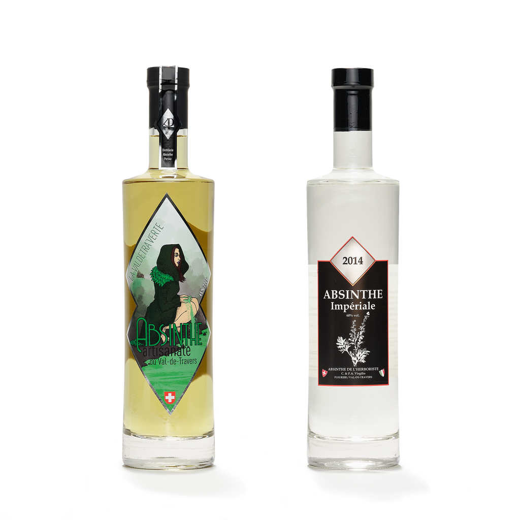 Stellen Sie Ihr Absinthe-Duo aus dem Val-de-Travers zusammen — 2 × 70 cl