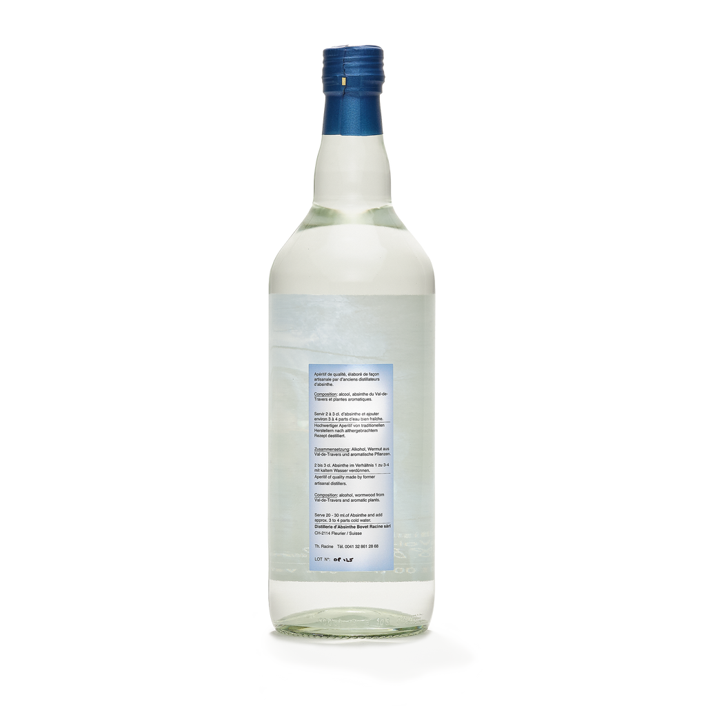 Distillerie La Chaleureuse Grand Frisson absinthe blanche 100cl 52% back view