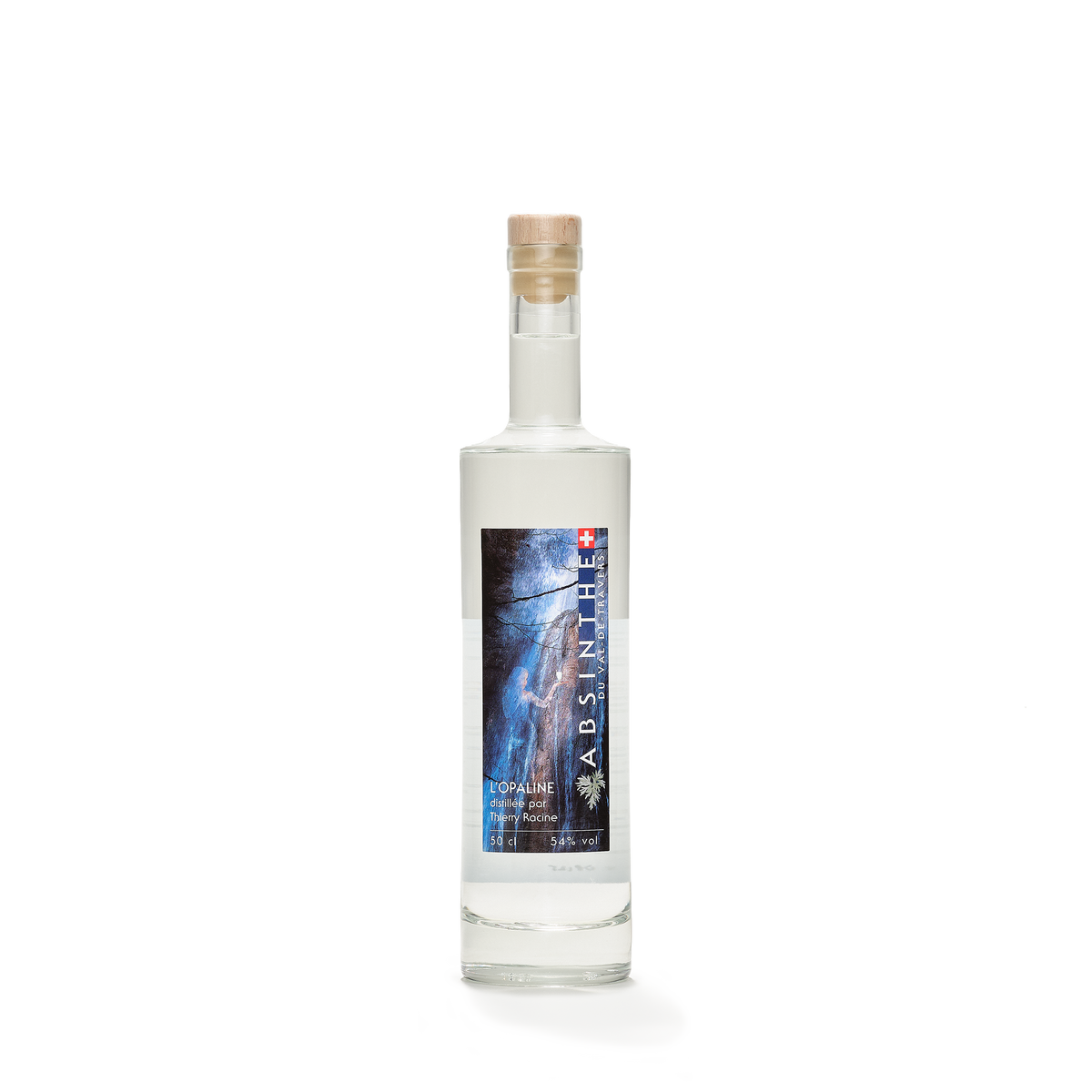 Distillerie Thierry Racine L'Opaline absinthe blanche 50cl 54% front view