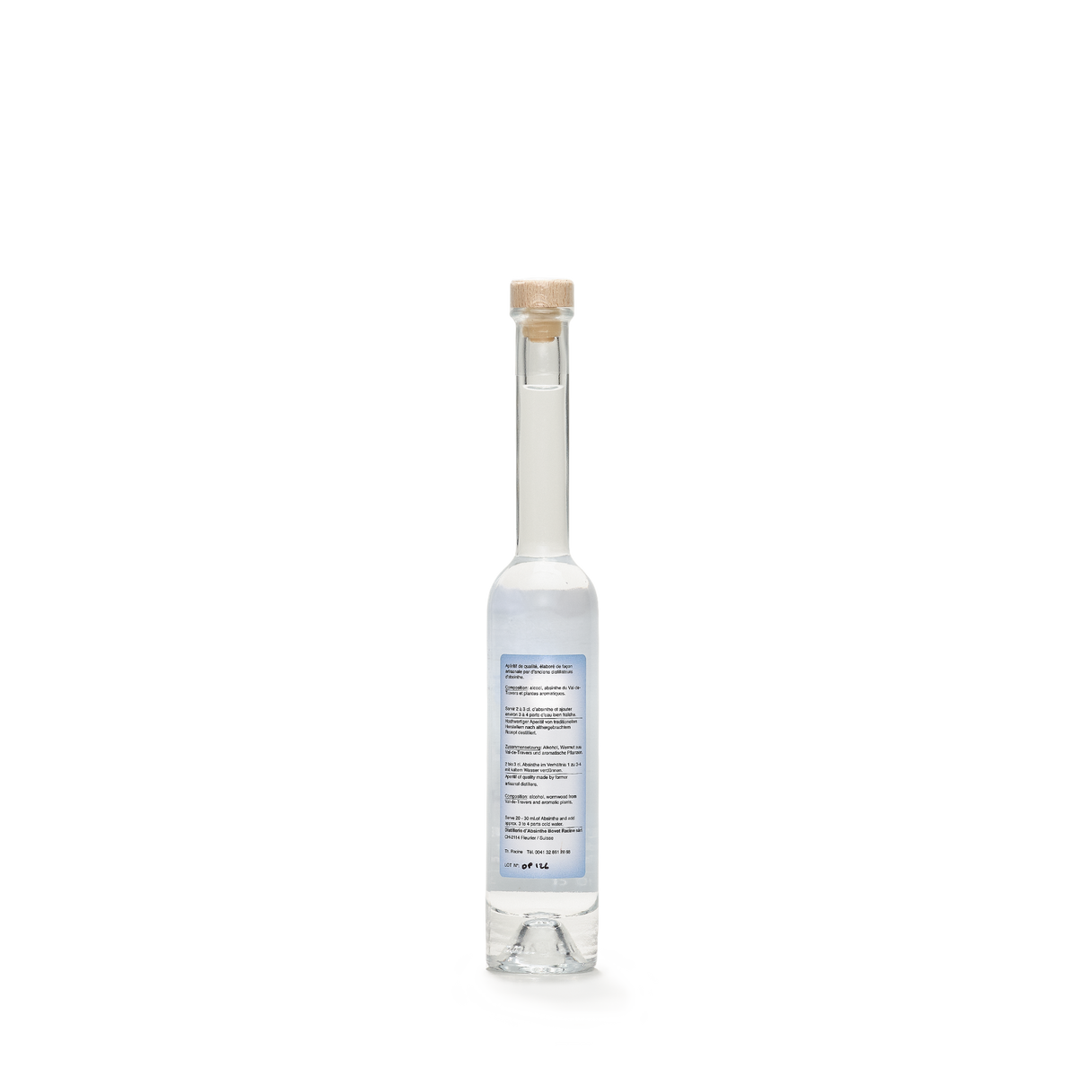 Distillerie Thierry Racine L'Opaline absinthe blanche 10cl 54% back view