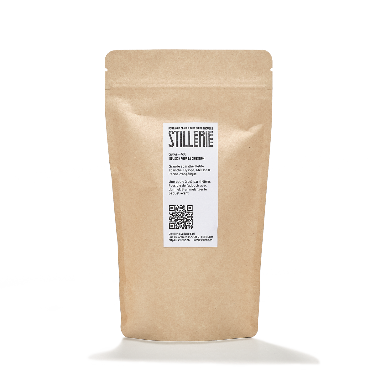 Distillerie Stillerie Carna Herbal infusion for digestion 50g back view