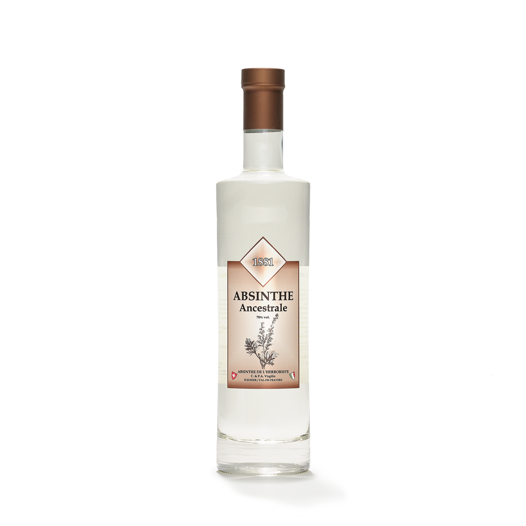 Distillerie L'Herboriste L'Ancestrale absinthe blanche 70cl 70% front view