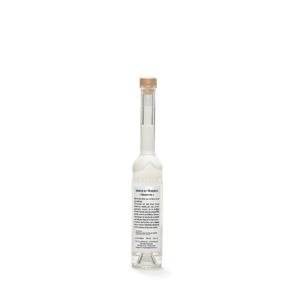 Distillerie L'Herboriste L'Ancestrale absinthe blanche 10cl 70% back view