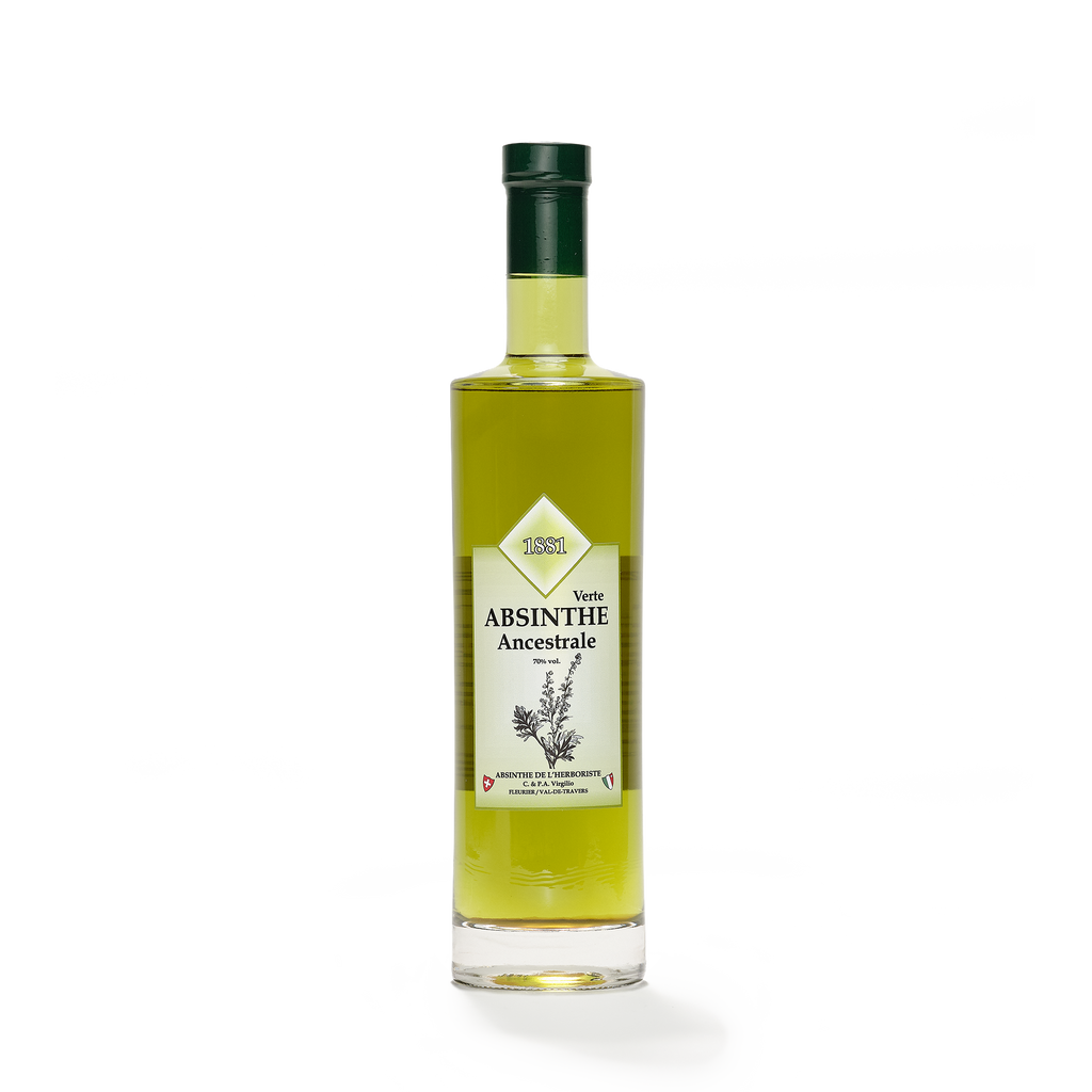 Distillerie L'Herboriste bottle of L'Ancestrale Verte 70cl front view