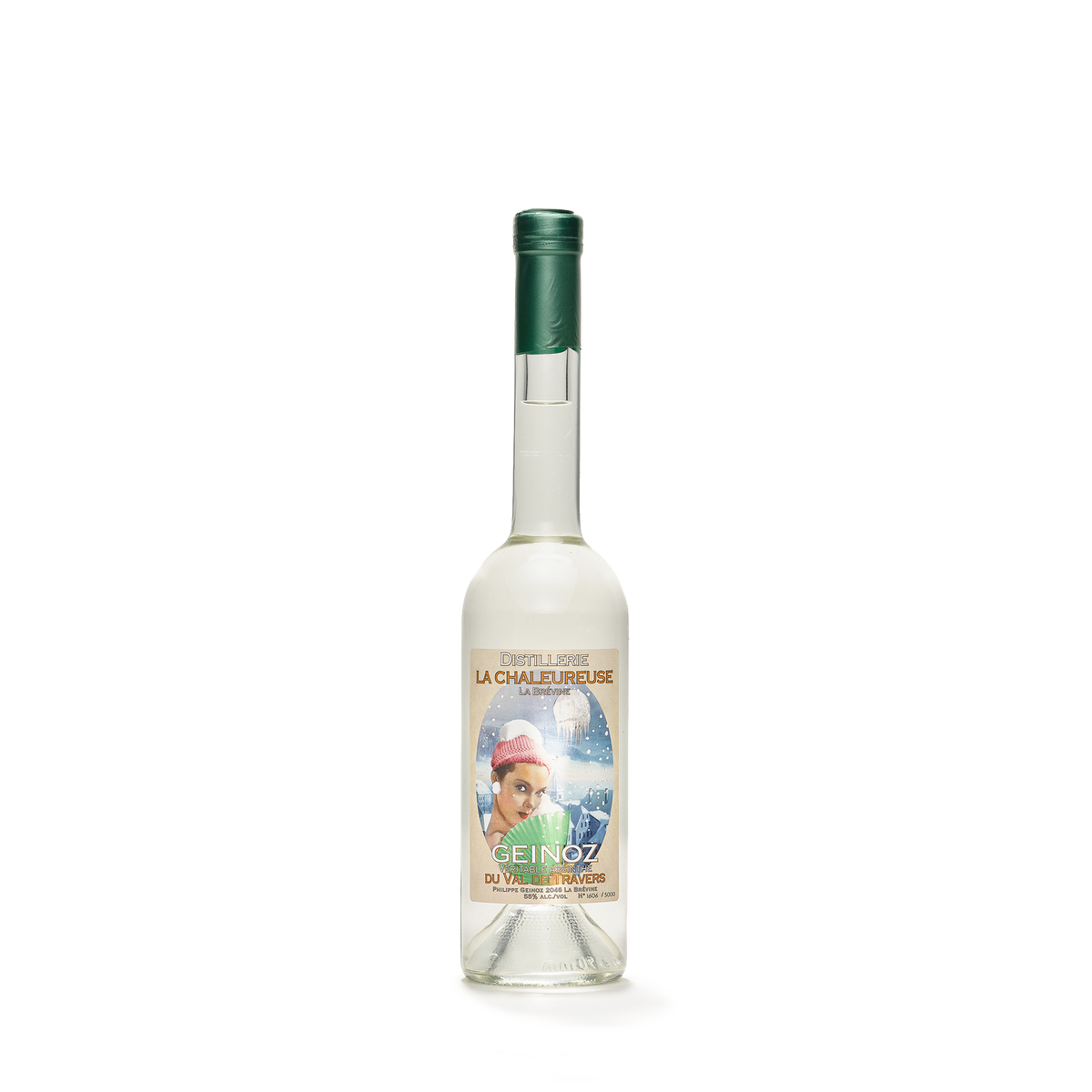 Distillerie La Chaleureuse La Veritable absinthe blanche Geinoz 50cl 55% front view