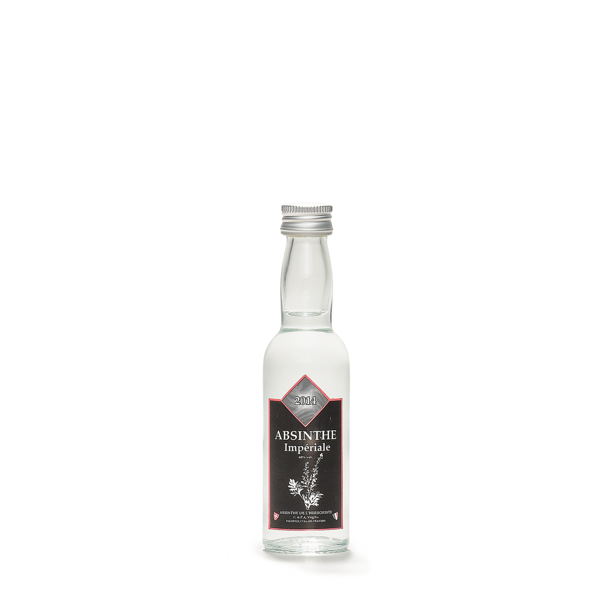 Distillerie L'Herboriste L'Impériale absinthe blanche 04cl 60% front view