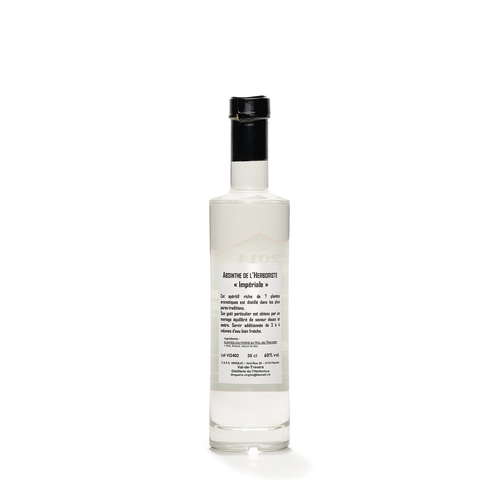 Distillerie L'Herboriste L'Impériale absinthe blanche 35cl 60% back view
