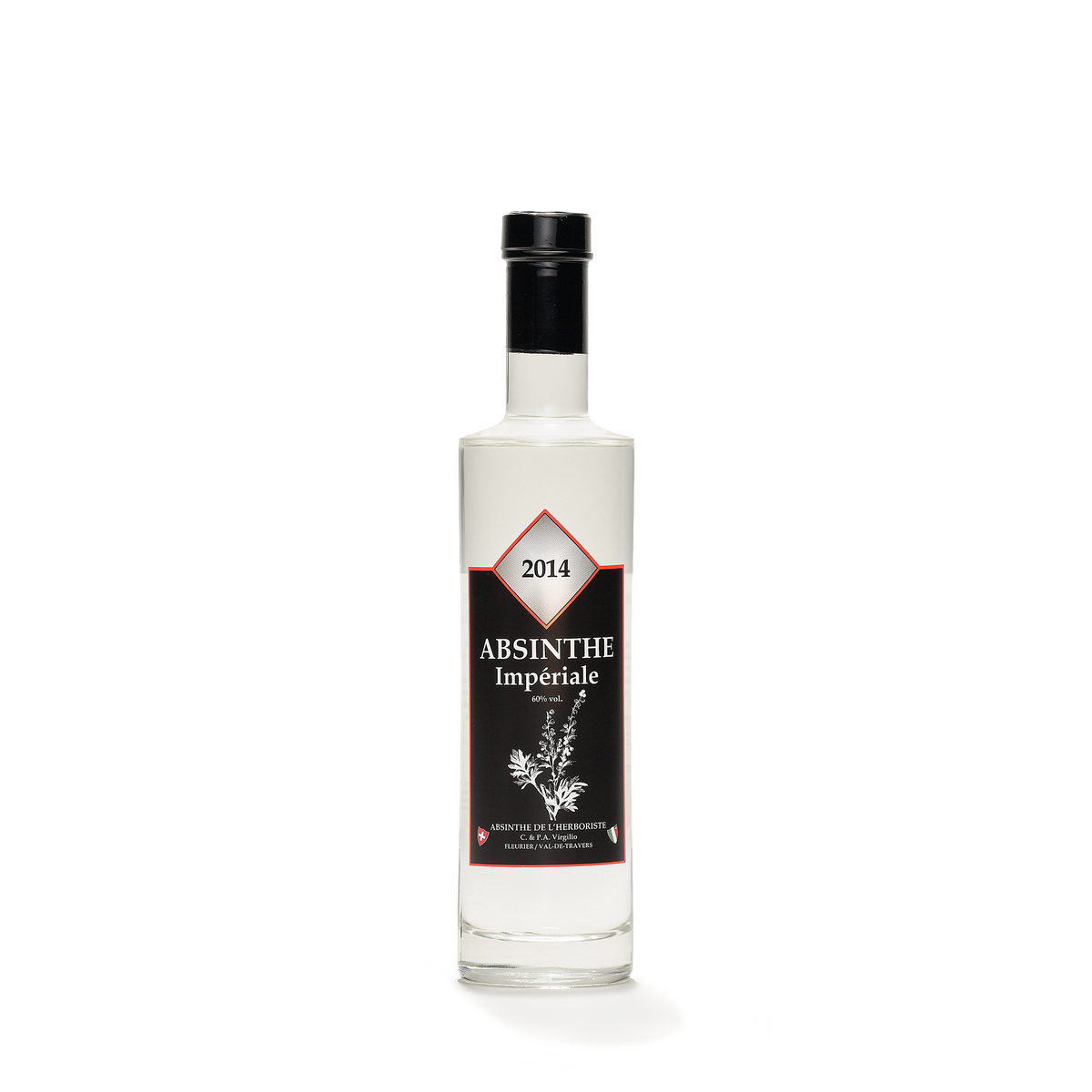 Distillerie L'Herboriste L'Impériale absinthe blanche 35cl 60% front view