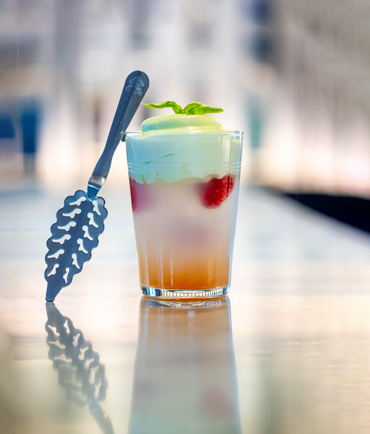 Modern absinthe cocktail