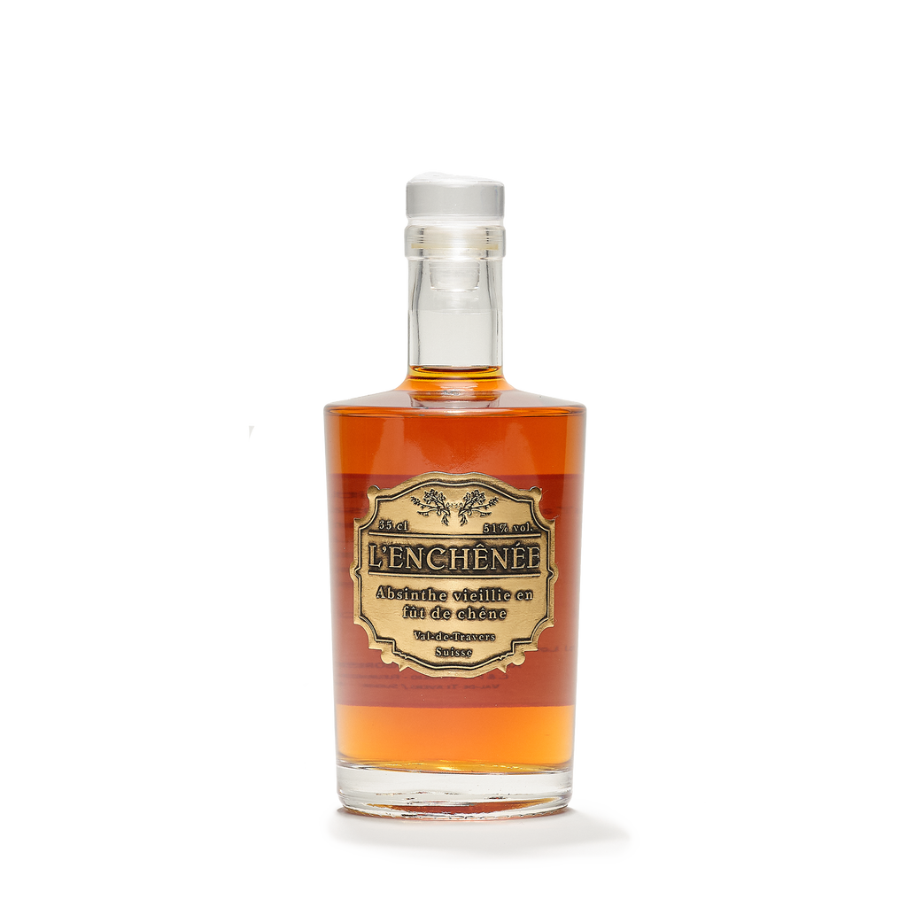 Distillerie L'Herboriste barrel-aged absinthe enchênée 50cl front view